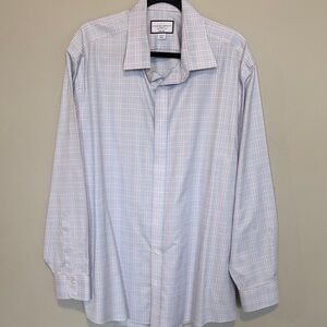 Charles Tyrwhitt Light Blue Checkered Dress Shirt